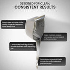 Rattleware Stainless Steel Spoon Twist - Espresso Spoon with Graduated Measure and Scraper Front - Perfect for Precision Coffee Making