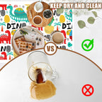 Dinosaur with Palms and Eggs Coffee Mat Absorbent Dish Drying Mat for Kitchen Counter Hide Stain Rubber Backed Coffee Bar Accessories Fit Under Espresso Machine Dish Drainer, 15.7 x 23.6 Inch