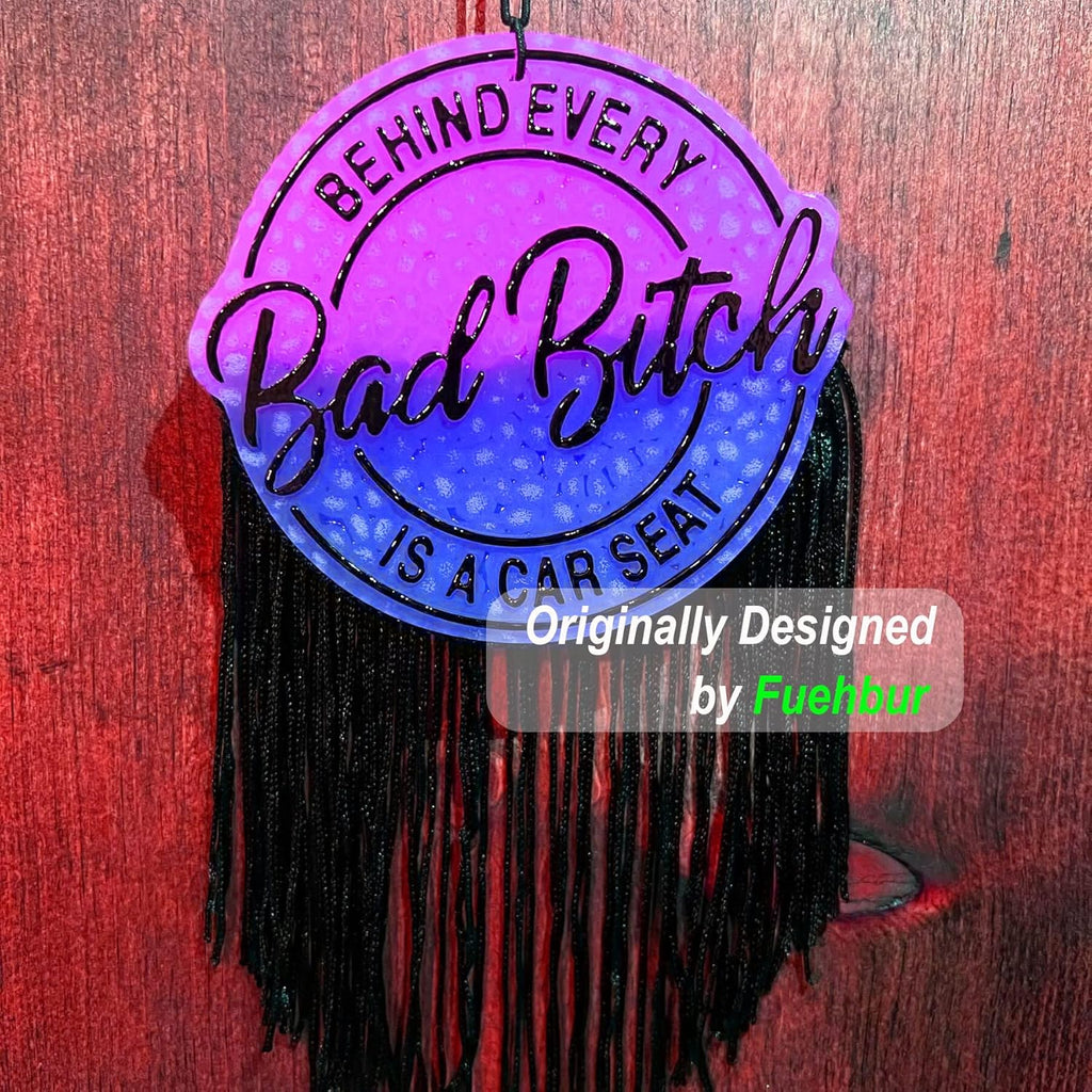 Behind Every Car Freshies Silicone Mold- Air Freshie Mold - Aroma Bead Freshener Mold -Epoxy Resin - Candle Soap Mould【Upgraded Thickened Material】- Oven Safe【3.9 inch】