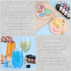 Silver Edible Glitter - 5g Food Grade Cake Decorating Shimmering Glitter, Edible Sprinkle Luster Dust for Drinks, Chocolates, Fondant, Strawberries, Cupcakes, Candy, Cookie - Vegan