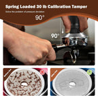 51mm Espresso Accessories Kit, Espresso Tamper with 100 Coffee Filter Papers, WDT Tool, Dosing Ring, Brush, Silicone Mat & Cleaning Cloth – Barista Tools for 51mm Portafilters & Espresso Machines