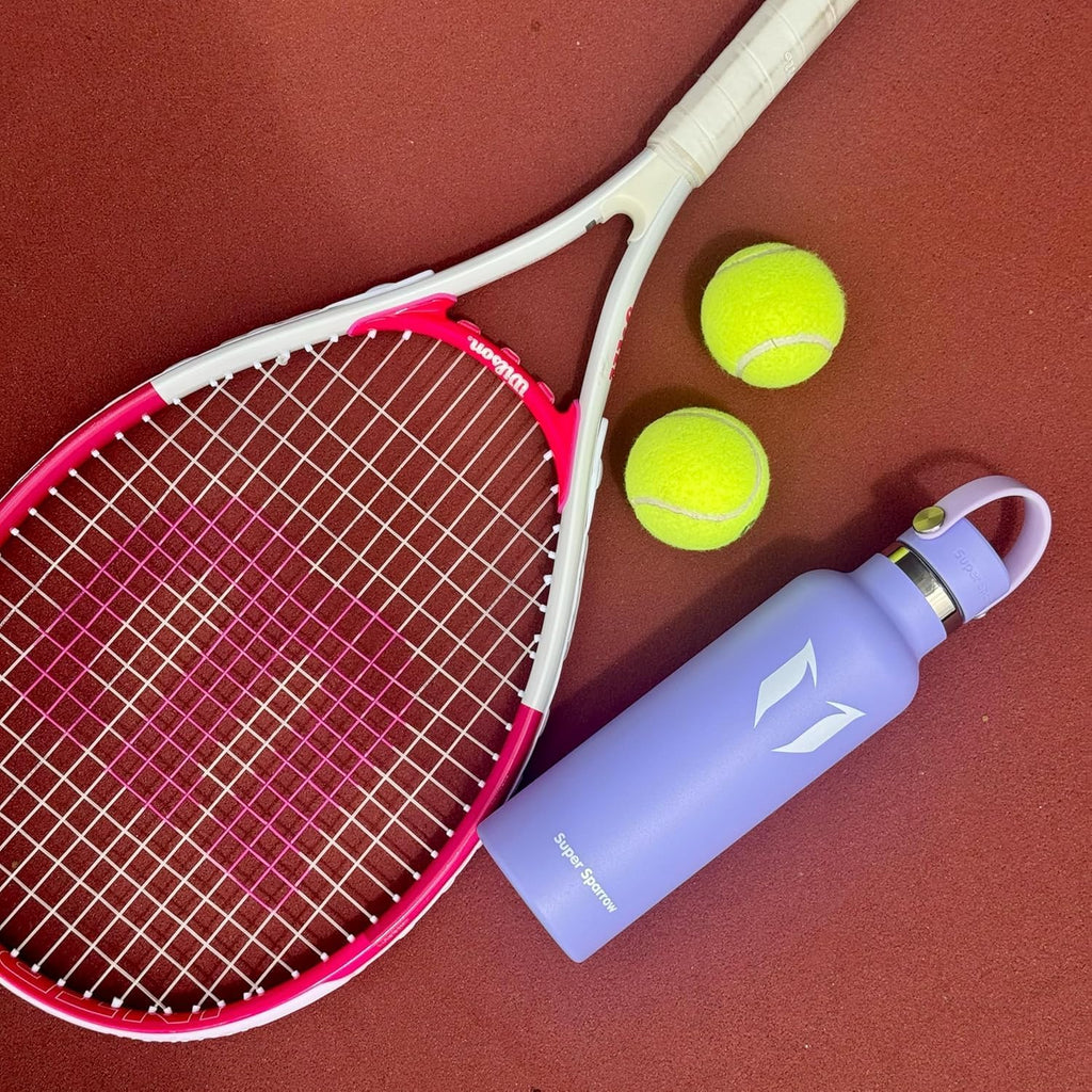 Super Sparrow Insulated Water Bottle - 17 Oz / 25 Oz / 32 Oz - Standard Mouth FlipFlow Flask - BPA Free, Leak Proof Drink Bottle- Ergonomic Straw Water Bottles for Work, Gym, Travel, Sports