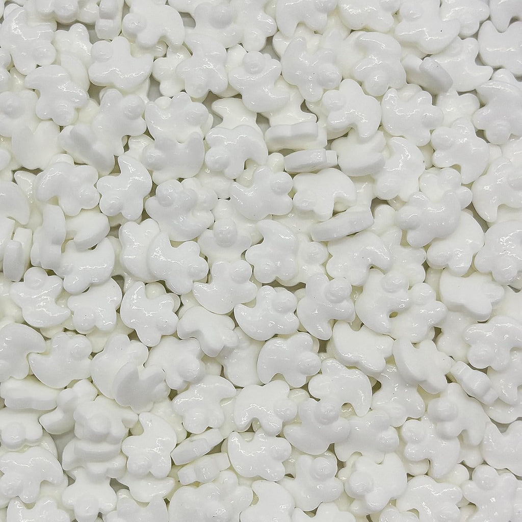 Dynastang Ghosts Sprinkles Halloween Edible Ghost Cake Decoration Cupcake Toppers Cookie Decorating Perfect for Cakes, Cupcakes, Desserts Toppings 3OZ