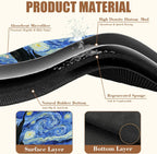 Dish Drying Mat Starry Night Art Coffee Bar Mat for Countertop Absorbent Rubber Backed Hide Stain Dish Drainer Rack Pad Espresso Machine Coffee Pot Dining Room Decoration 11.8 x 19.7 Inch