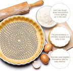 Ferraycle 2 Pieces Pie Weights for Baking Crust Pie Crust Weight Protectors for Edges Baking Beads Chain Stainless Steel Beads for Dough Kitchen Cooking Blind Pastry(6 Ft, 10 Ft)