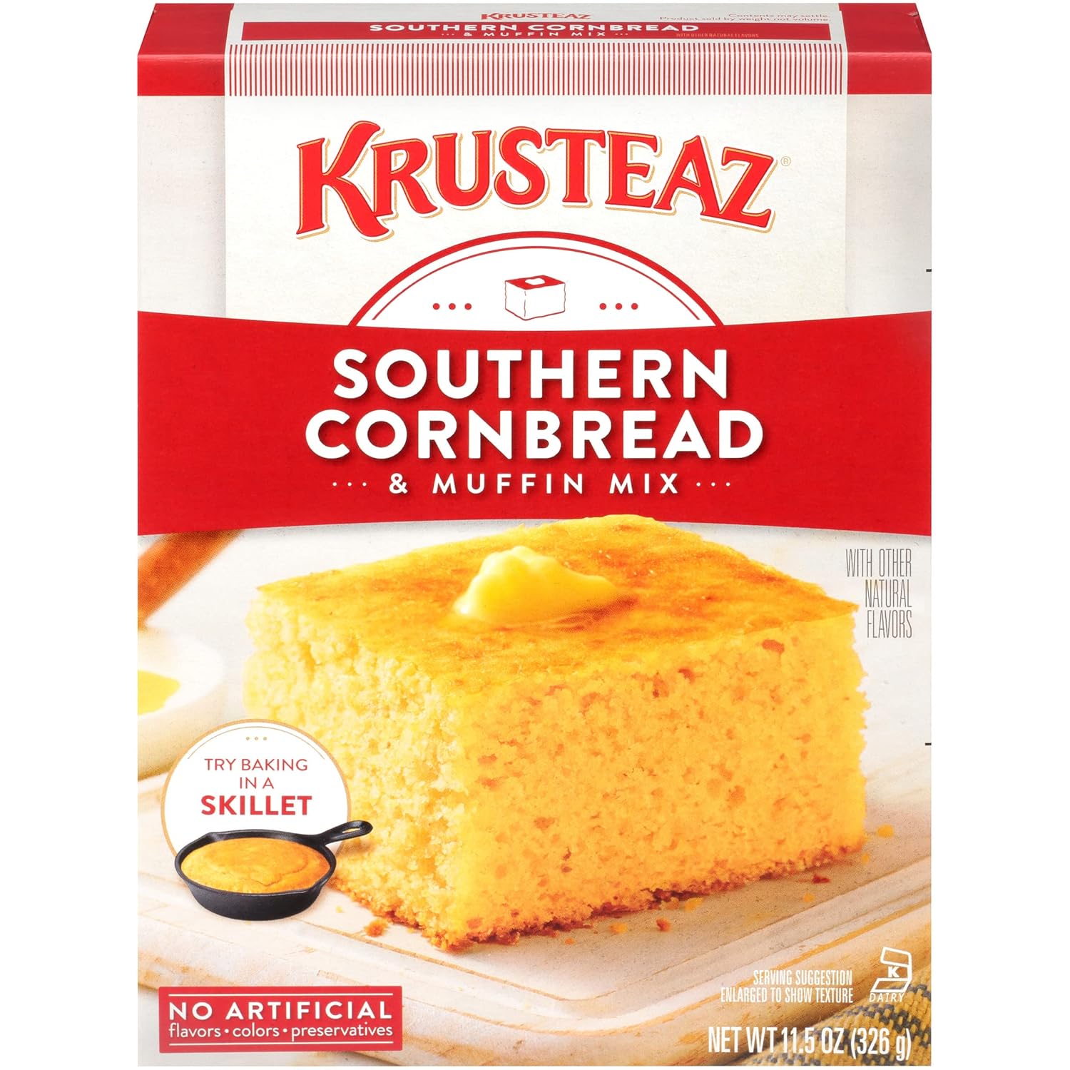 Krusteaz Southern Cornbread & Muffin Mix 11.5 Ounce (Pack of 3)