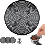3 Pcs 58mm Espresso Puck Screen - 0.2mm Ultra Thin Espresso Puck, Metal Reusable Coffee Filter, Compatible with Espresso Machine 58mm Portafilter Basket (Black)