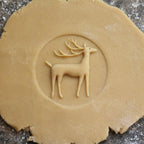 Wood Cookie Stamp, 2.5 Inch (Reindeer CS-050)