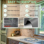 Bohemian Textile Rug Texture Dish Drying Mat,16"X24" Absorbent Fast Dish Drying Mat for Kitchen Counter Pot and Pan, Kitchen Accessories