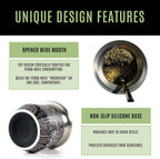 MADFLOW Yerba Mate Cup. Stainless Steel Mate Cup with 2 Bombillas. Double Wall Vacuum Insulated Yerba Mate Gourd. Unique Mate Cup And Bombilla Set