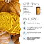 Southern Living Gourmet Pumpkin Bread Mix, Easy-to-Bake Delight, Perfect for Potlucks, Fall Dessert, Pumpkin Bread Mix, 1 Mix