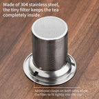 Glass Tea Cup with Infuser and Lid, 14.5oz/450ml Large Borosilicate Glass Teacup with Stailess Steel Filter, Clear Mug for Loose Leaf Blooming Tea, Dishwasher Safe - Tea Maker Gift