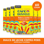 Café Bustelo Dulce de Leche Artificially Flavored Coffee, 10 Ct. K-Cup pods (Pack of 6)