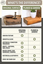 Modern Timber Craft Reclaimed Wood Floating Wall Shelf | Solid Rustic American Barnwood, Floating Shelf Brackets | 2.75" Thickness | 30" L x 10" D, Rustic Original - Oiled, 3 Pack