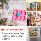 Silicone Lollipop Molds Candy Molds Silicone Sucker Molds Hard Candy Mold & 8 Rounds Nonstick Lollipop Mold With 20 Sticks for Candies,Bread,Jellies,Chocolate,Etc