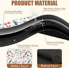 Watercolor Flowers Coffee Mat Absorbent Dish Drying Mat for Kitchen Counter Hide Stain Rubber Backed Coffee Bar Accessories Fit Under Espresso Machine Dish Rack 15.7 x 23.6 Inch