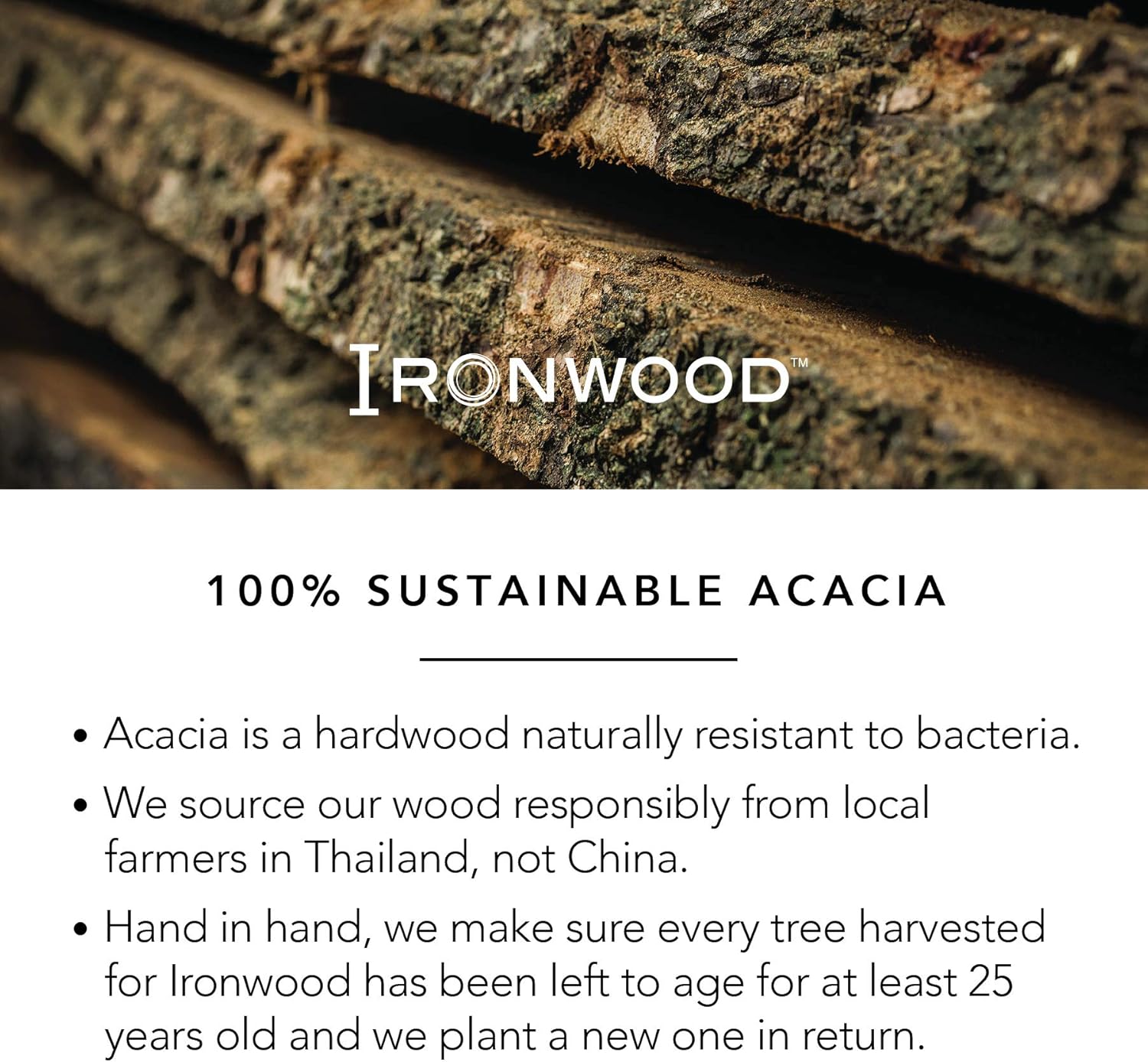 Ironwood Gourmet Oslo End Grain Utility Cutting Board, 14 x 16 Inches, Natural Acacia Wood