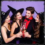 Remerry 18 Pcs Halloween Swizzle Sticks 6.7 Inches Halloween Reusable Stir Sticks Acrylic Drink Stirrers Witch Cocktail Coffee Stirrers Bulk for Coffee Bar Cocktail Milk Party Decor(Witch)