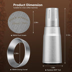 WDT Tool Espresso Distributor Accessory kit &1.7mm Thickness 150μm Mesh Puck Screen & 8 Magnets dosing ring Compatible with Breville Portafilter (WDT +58MM Silver dosing ring&Puck Screen)