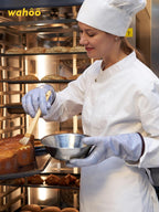 Wahoo Liquid Silicone Smoker Oven Gloves, Food-Contact Grade, Heat Resistant Gloves for Cooking, Grilling, Baking, Purple, XL/10