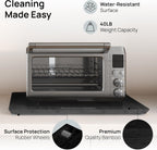 Ibyx Elegant Sliding Tray for Your Coffee Maker & Heavy Kitchen Appliances - Sturdy, Slides Easily from Under The Cabinet (Black, 21" W x 15" D)