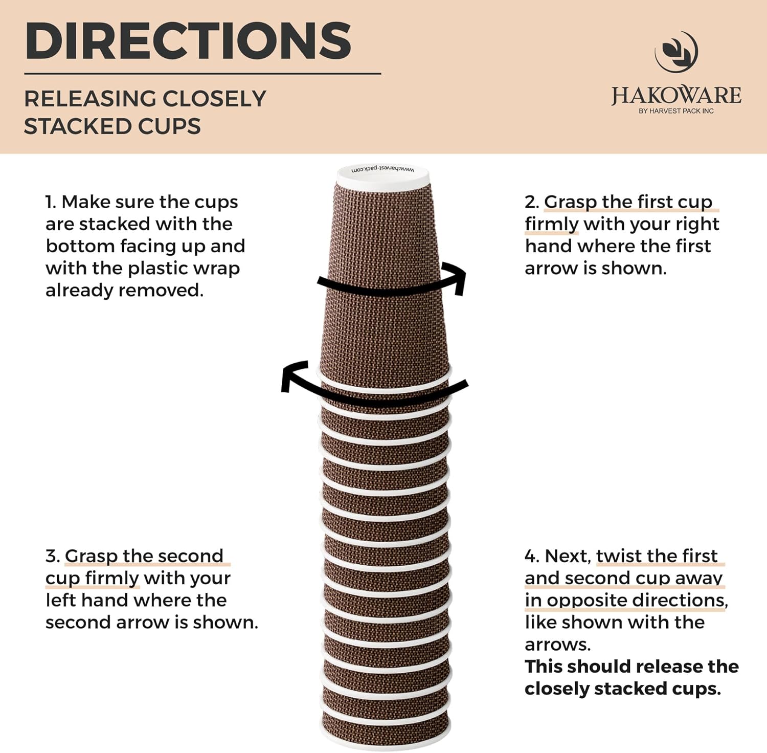 [100 SET]Harvest Pack 12 oz Disposable Coffee Cups, Insulated Ripple Double-Walled Paper Cups with Lids, Brown Geometric, Leak-Proof Drinking Cups for Tea Hot Chocolate Drinks To go coffee cups