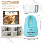 Professional Bread Lame,Upgraded Extractable & Magnetic Bread Lame Dough Scoring Tool,Premium Sourdough scoring tool for Sourdough Bread baking & Bread Making Tools,Includes 10 Razor Blades (Blue)