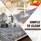 Premium Dish Drying Mat & Removable Coffee Bar Mat - 24x16 Inch Quick-Dry Silicone Mat, Heat/Waterproof Non-Slip Protector for Sink, Espresso Machine, Dishwasher Safe & Cabinets (Gray)