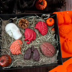 Brain and Heart Cake Mold, 2 Pack Halloween Silicone Molds Human Organ Jello Mold Heart lung Brain Shape Gelatin Chocolate Molds for Halloween Party Baking Mini Cakes Cupcake Muffin Soap Pudding