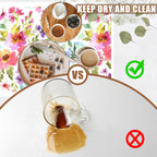 Floral Watercolor Dish Drying Mat Colorful Flowers Coffee Bar Mat for Countertop Hide Stain Rubber Backed Absorbent Dish Drainer Rack Pad Espresso Machine Coffee Pot Dining Room Decor 15.7 x 23.6 Inch