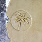Wood Cookie Stamp, 2.5 Inch (Palm Tree CS 012)