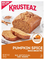 Krusteaz Baking Mix, Pumpkin Spice Quick Bread Mix, Made with Real Pumpkin & No Artificial Flavors, 15 Ounce Box (Pack of 6)