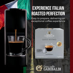 Gran Caffè Garibaldi Espresso Pods, Italian Roasted Coffee, Compatible Nespresso Original Line Machines, Nitrogen Flushed, Strong & Intense, Cocoa & Dried Fruit, Dark Roast - Gusto Intenso (Aluminum) 200 Cups