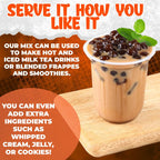 Fusion Select 5 Packs Taro, Mango, Honeydew, Strawberry Bubble Tea Kit Set With Extra Rich Tapioca Pearls, Straws