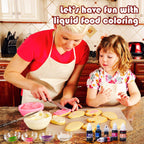 Food Coloring Liquid - Vibrant Color Food Coloring for Cake Decorating, Baking, Easter Egg, Icing - Tasteless Food Color Dye for Fondant, Cooking, Slime, Airbrush (White, 8 Fl.oz)