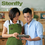 5 Pack Kitchen Apron, Work Apron, Canvas, Multiple Pockets, Gardening, Painting, BBQ, Artist, Carpenter, Sizes M to XXL, Olive