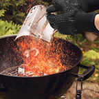 BBQ Gloves, Oven Gloves, 1472°F Extreme Heat Resistant Barbecue Gloves, Silicone Non-Slip Oven Mitts, Kitchen Gloves for Cooking, Grilling, and Baking (Black)