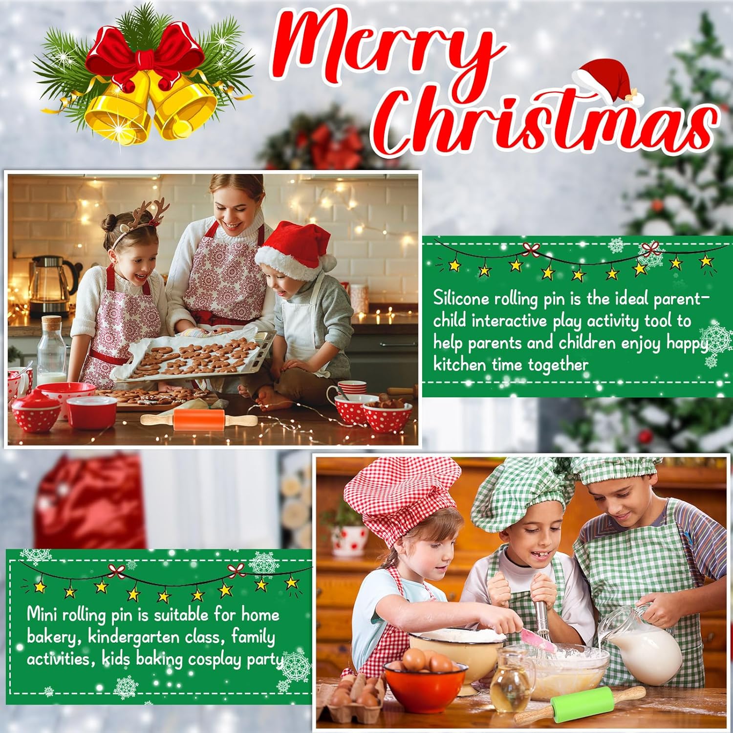 20 Pcs Small Rolling Pin Kids 9 Inch Mini Rolling Pin Silicone Wooden Cooking Pins Baking 5 Colors Non Stick Kids with Wooden Handle for Kitchen Dough Cookie Pastry Fondant Cake