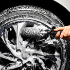 Car Wheel Rim Brush Kit, Woolies Wheel Brush, Car Cleaning Brush Fiber Rod, Steel Ring Fiber Cleaning Brush, Long Non-Slip Handle Clean Brush, Great to Clean Car Wheel Rim