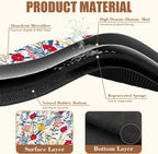 Dish Drying Mat Spring Flowers Coffee Bar Mat for Countertop Botanical Coffee Mat Absorbent Rubber Backed Hide Stain Dish Drainer Rack Mat Coffee Maker Coffee Pot Dining Room Decor 15.7 x 23.6 Inch