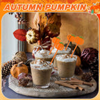 36 Pcs Fall Cocktail Stirrers, Pumpkin Drink Stirrers Plastic Swizzle Sticks Reusable Coffee Stirrer Stir Sticks for Halloween Autumn Thanksgiving Party Tea Coffee Bar Decoration