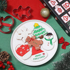 Christmas Cookie Cutters, 6 Pcs Holiday Cookie Cutter with Comfort Grip - Gingerbread Men, Christmas Tree, Snowflake, Santa Hat, Gloves, Snow Man Shapes Cookie Mold for Winter Holiday Party Supplies