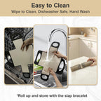 2 Pack Silicone Bread Loaf Pan Liners with Handles, Non-Stick& Easy Clean Baking Sling for 9x5 or 1.5lb Pans, Reusable Silicone Bread Sling with Storage Straps