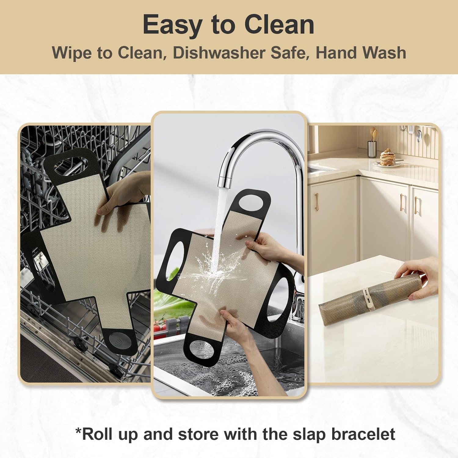 2 Pack Silicone Bread Loaf Pan Liners with Handles, Non-Stick& Easy Clean Baking Sling for 9x5 or 1.5lb Pans, Reusable Silicone Bread Sling with Storage Straps