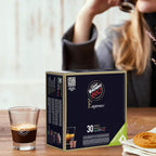 Caffe' Vergnano 1882 Medium Roast Espresso Original Line Machine Compatible Capsules, Single-Serve Arabica Robusta Espresso, Italian Coffee For Nespresso Coffee Machines, Intensity 4/10, Oro, 30 Ct