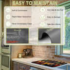 Dish Drying Mat Colorful Spices Herbs Kitchen Mat 16"x24" Bsorbent Coffee Maker Mat for Dishes,Utensils Coffee Maker Pots and Pans Easy Clean Dish Slip Resistant Pad