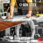 Professional Marble Rolling Pin for Dough - Solid Precise Pizza Dough Roller Marble Rolling Pin for Baking including Silicone Baking Mat, Steel Dough Scraper, Wooden Cradle - Gift for Bakers