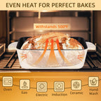 9x5 Enameled Cast Iron Loaf Pan with Lid - 2 in 1 Bread Pan for Baking Homemade Sourdough