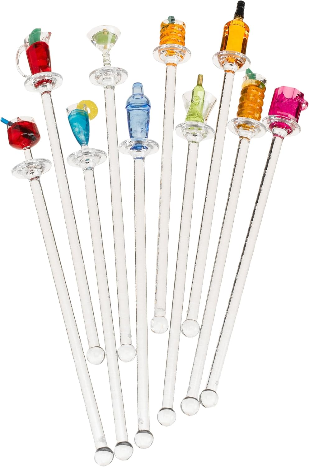 Prodyne Happy Hour Swizzle Sticks, Colors may vary