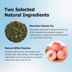 HANFANGLING White Peach Oolong Tea, 2PCS, Refreshing, Fresh Sweetness of White Peach and Aromatic Taste of Oolong Tea